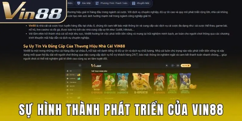 Sự hình thành phát triển bền vững của nhà cái